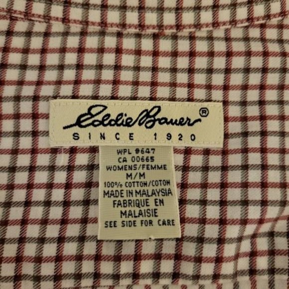 Eddie Bauer Women's Plaid Shirt size medium - Picture 6 of 7